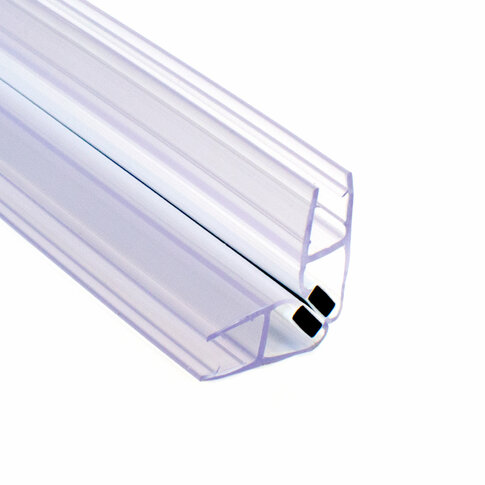 Magnetic seal 45 ̊ For Glass Thickness 8 mm Code: M - 45 - 8