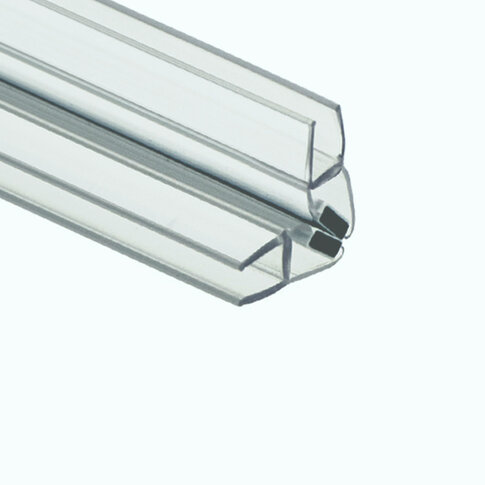 Magnetic seal 45 ̊̊ For Glass Thickness 8 mm Code : P-M-45 ̊-8