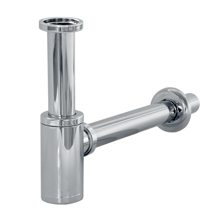 Washbasin siphon G5 / 4 “metal round