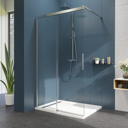 WELLNESS K2 100-140 Shower door with one sliding door